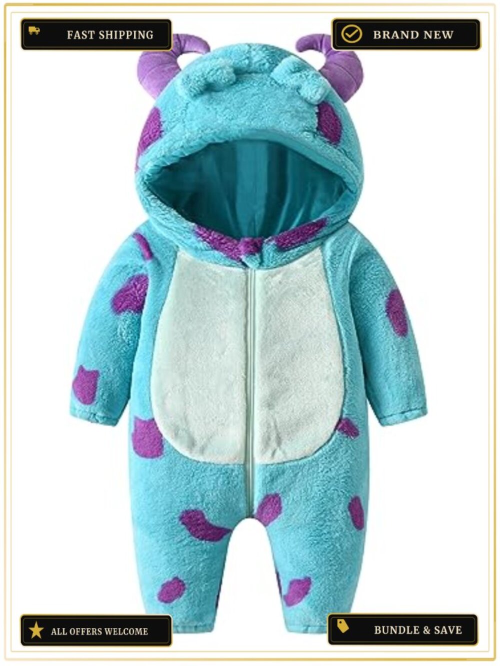 Baby Monster Costume Cute Animal Onesie Halloween Outfit